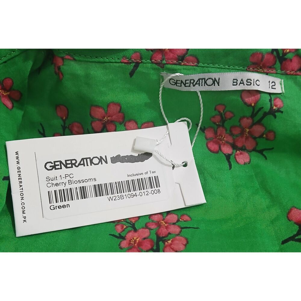 Generation basic womens large shift dress kelly green pink flare sping summer - Picture 7 of 8